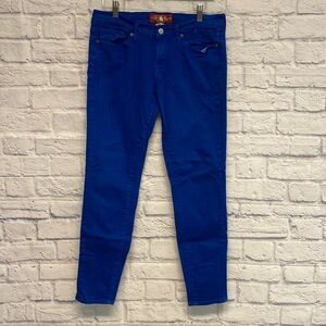 Lucky Brand Charlie Skinny Low Rise Royal Blue Jeans Sz 8